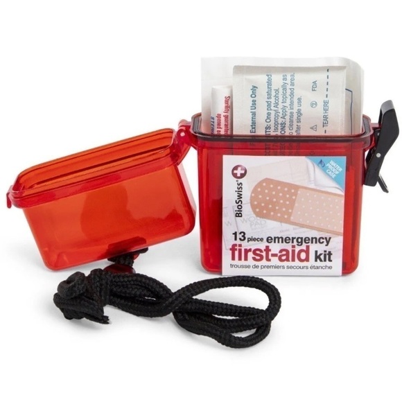 BioSwiss Emergency First-Aid Kit 13 pcs Water Proof Case - Picture 3 of 6